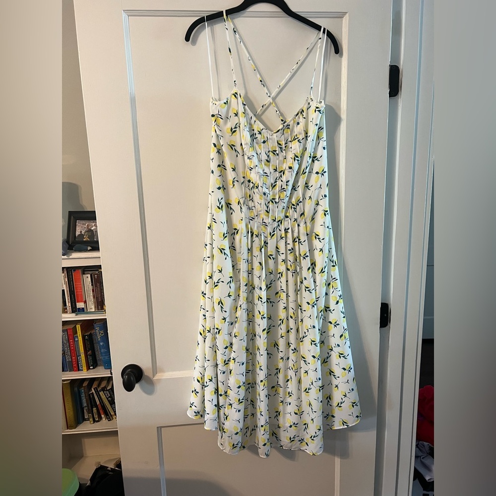 NWT size 14 pintuck midi dress, Banana Republic